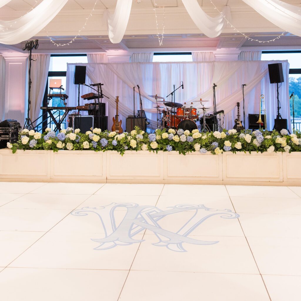white dance floor