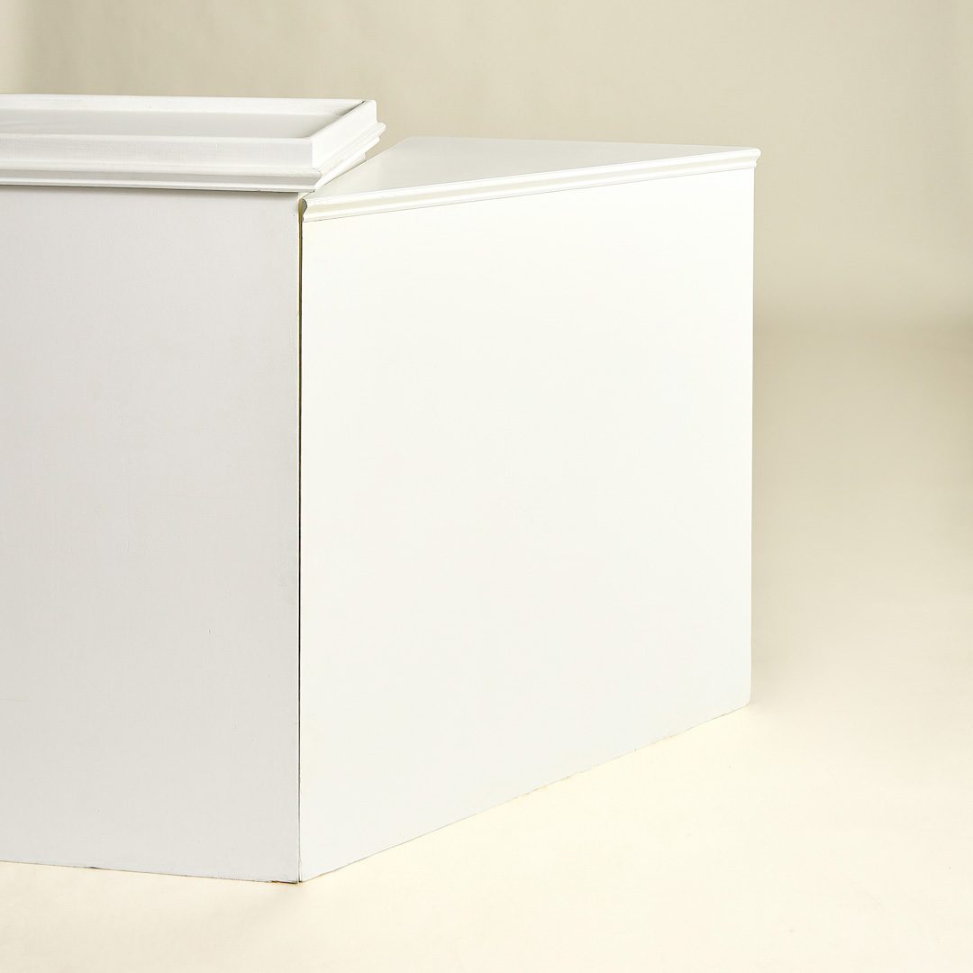 Bar Corner White Wood