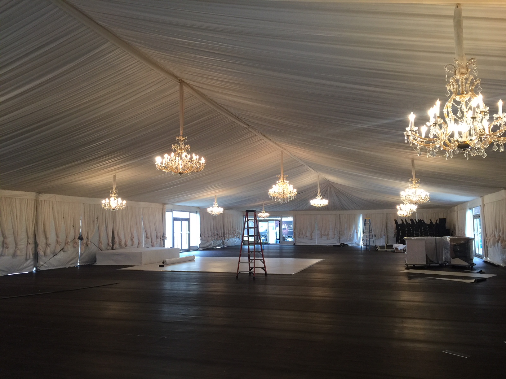 Childress Wedding Tent Install