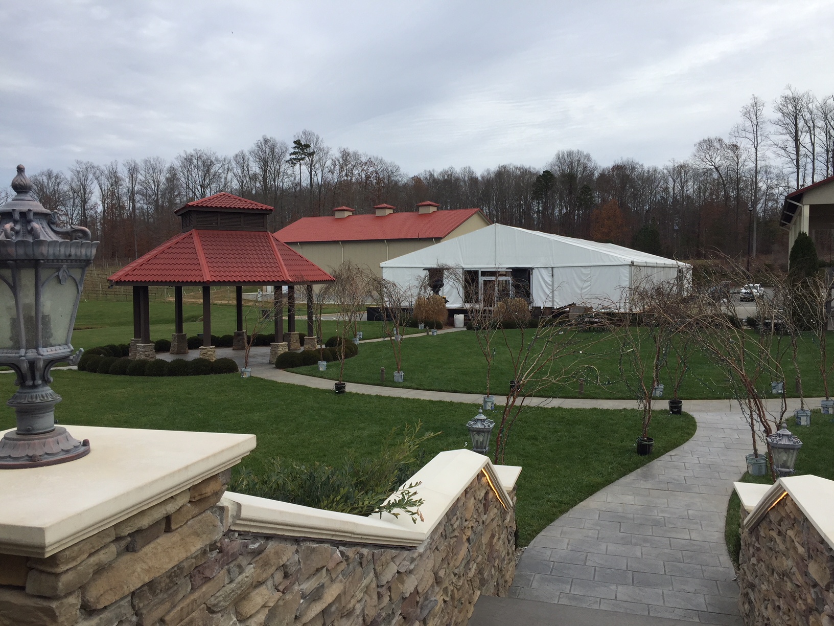 Childress Wedding Tent Install