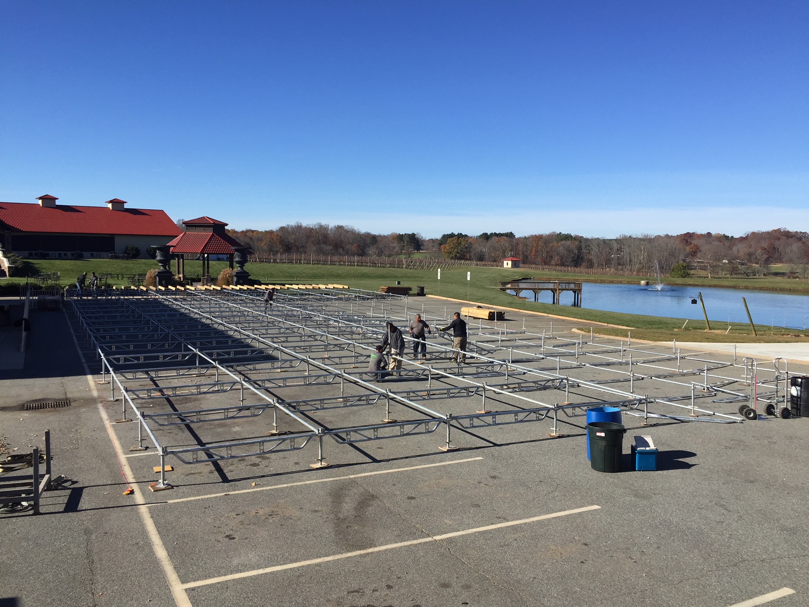 Childress Wedding Tent Install