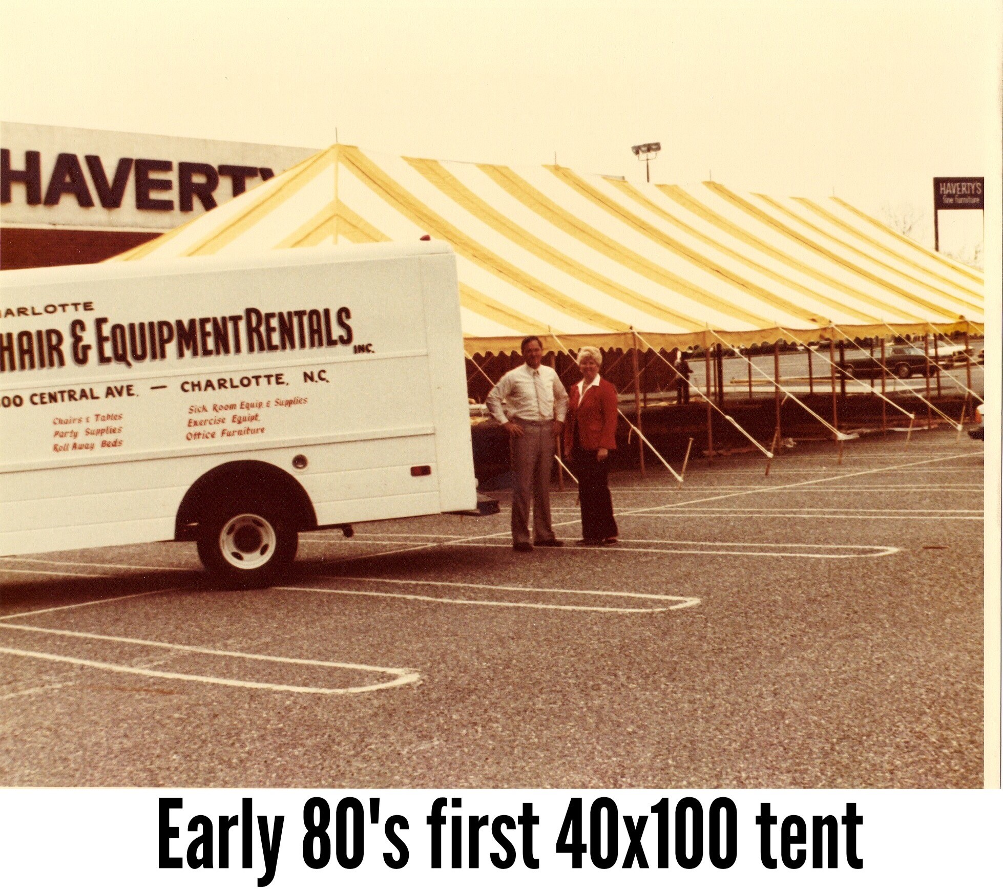 1st 40'X100' tent purchased by Party Reflections