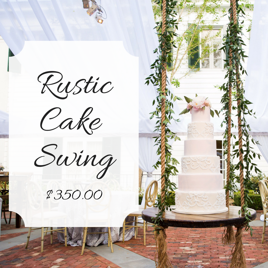 Rustic Cake Swing