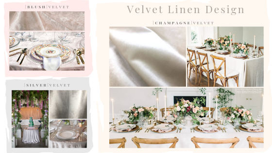 Velvet Linen Collection Now Available at Party Reflections!