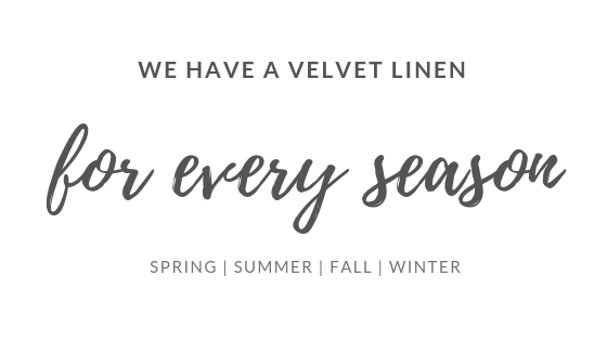 Velvet Linen Collection Now Available at Party Reflections!