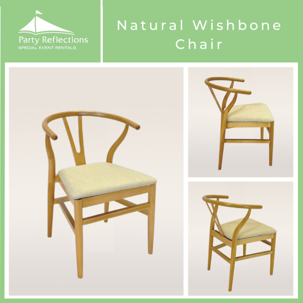 Natural deals wishbone chair