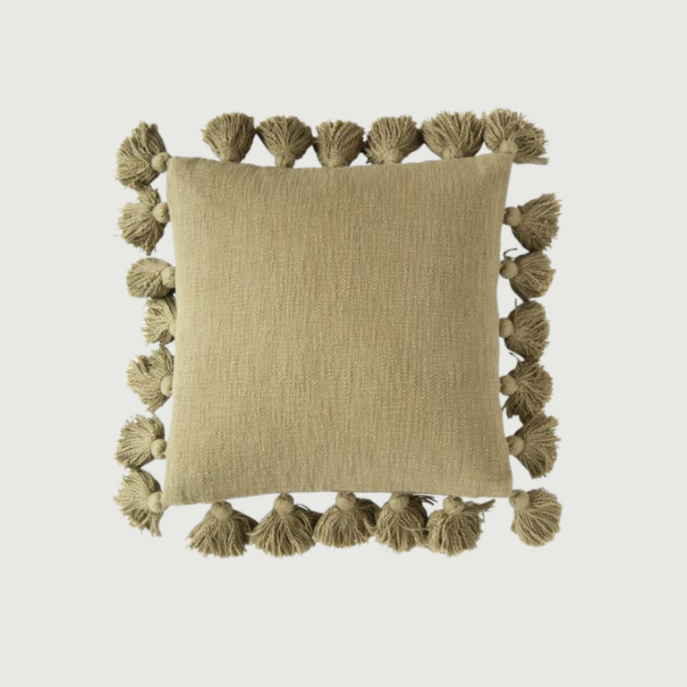 Olive Simple Linen Pillow