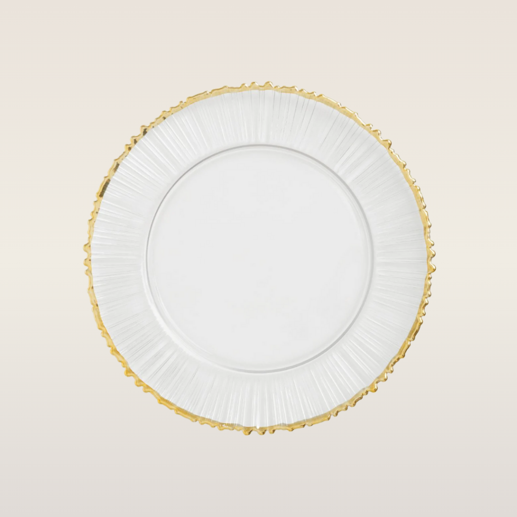 gold ray foil charger