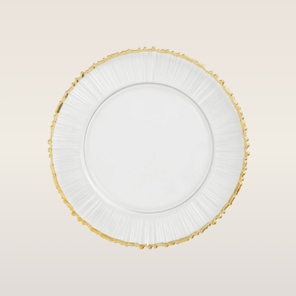 gold ray foil charger