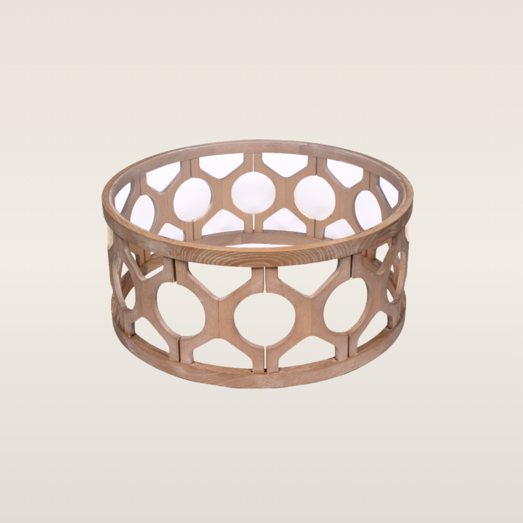 natural wood aria coffee table