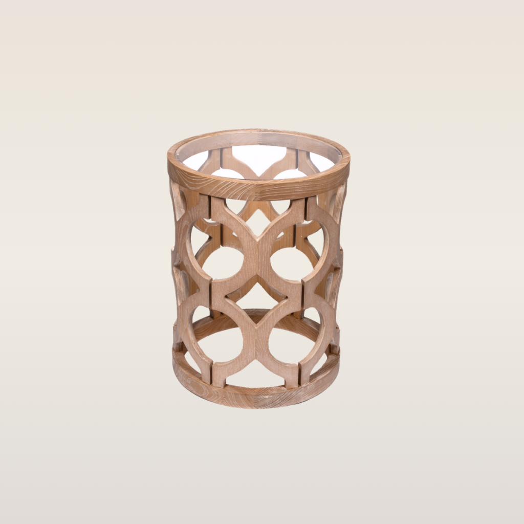 natural wood aria side table