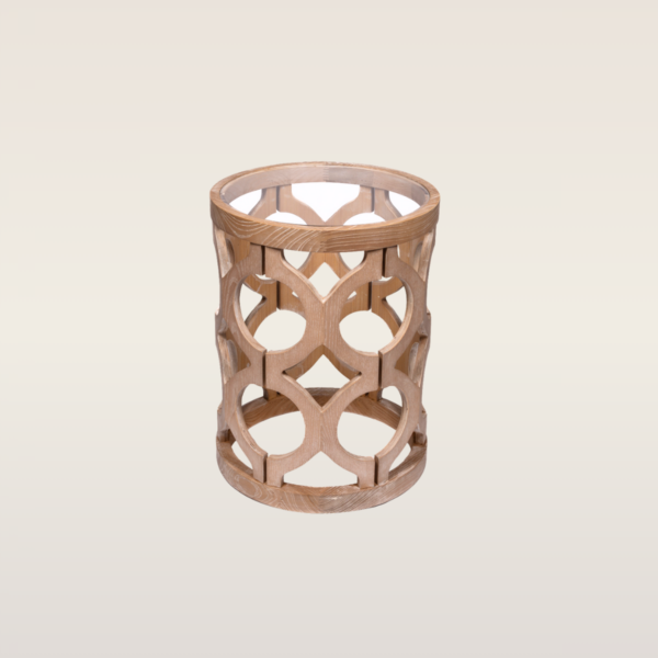 natural wood aria side table