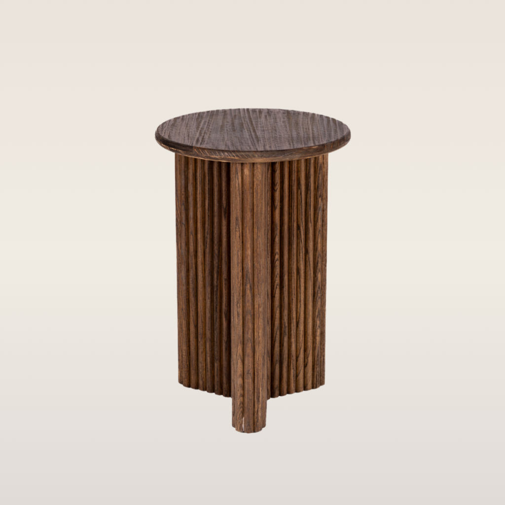 dark wood erin side table
