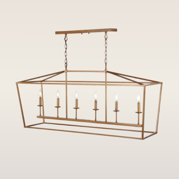 pagoda brass chandelier