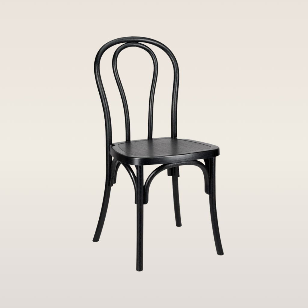black bentwood chair