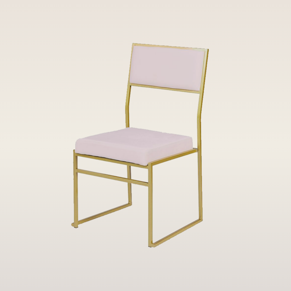 mero gold chair blush
