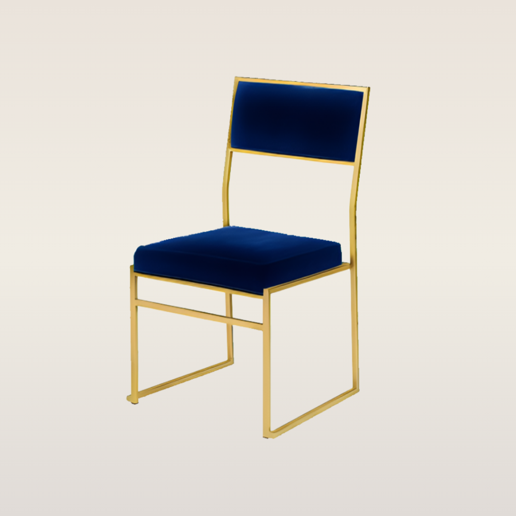 mero gold chair navy