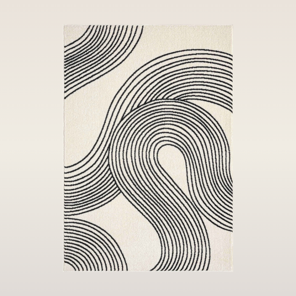 nuevo black rug