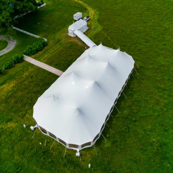 double pole sailcloth tent