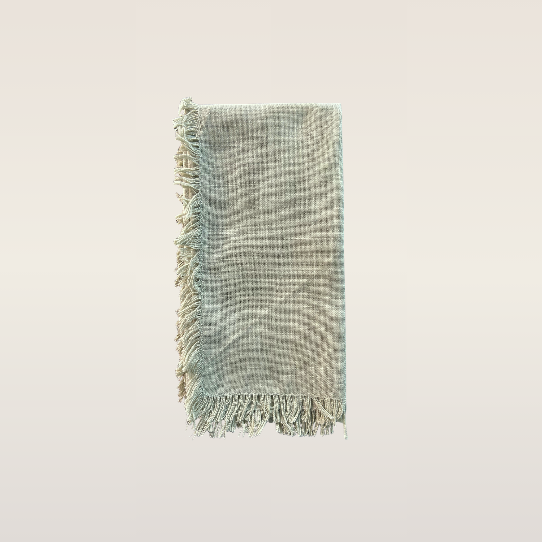 Sage Fringe Napkin