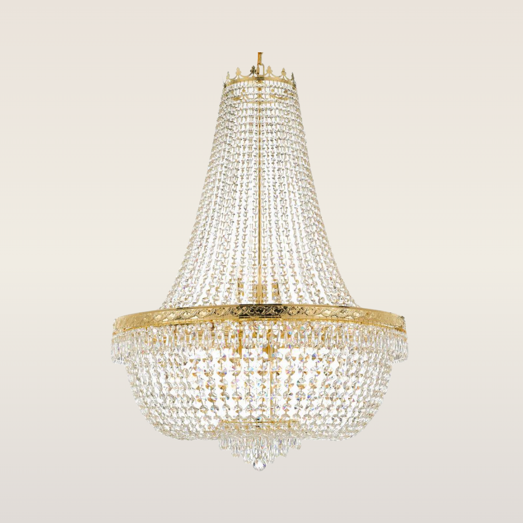 Empire Gold/Crystal Chandelier